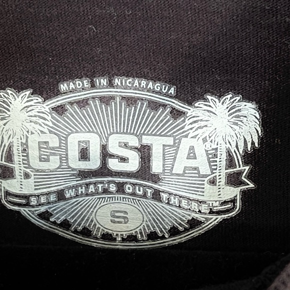 Mens Costa Del Mar Long Sleeve Tee Black Size Small - Picture 3 of 5